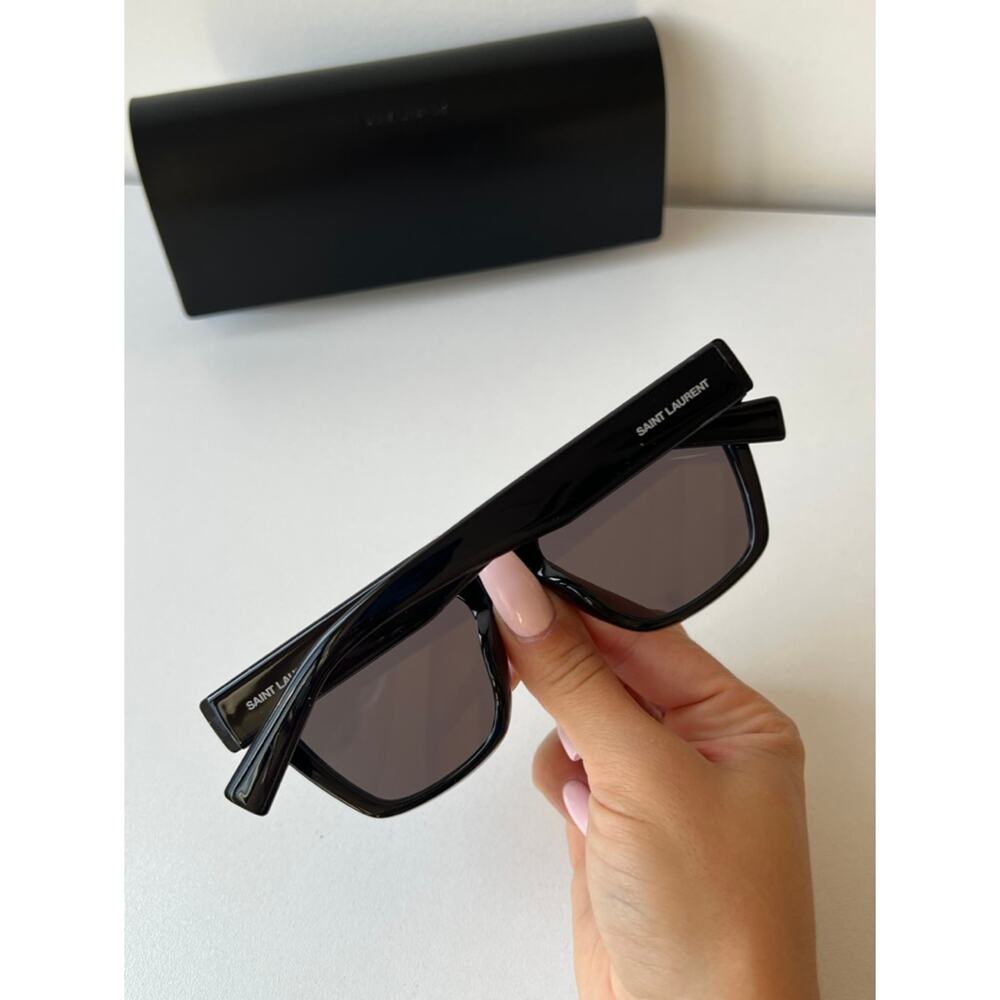 NEW Saint Laurent SL641 Cat Eye Sunglasses in Black - Picture 4 of 8